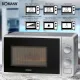 Мікрохвильова піч Bomann MWG 6015 CB Silver